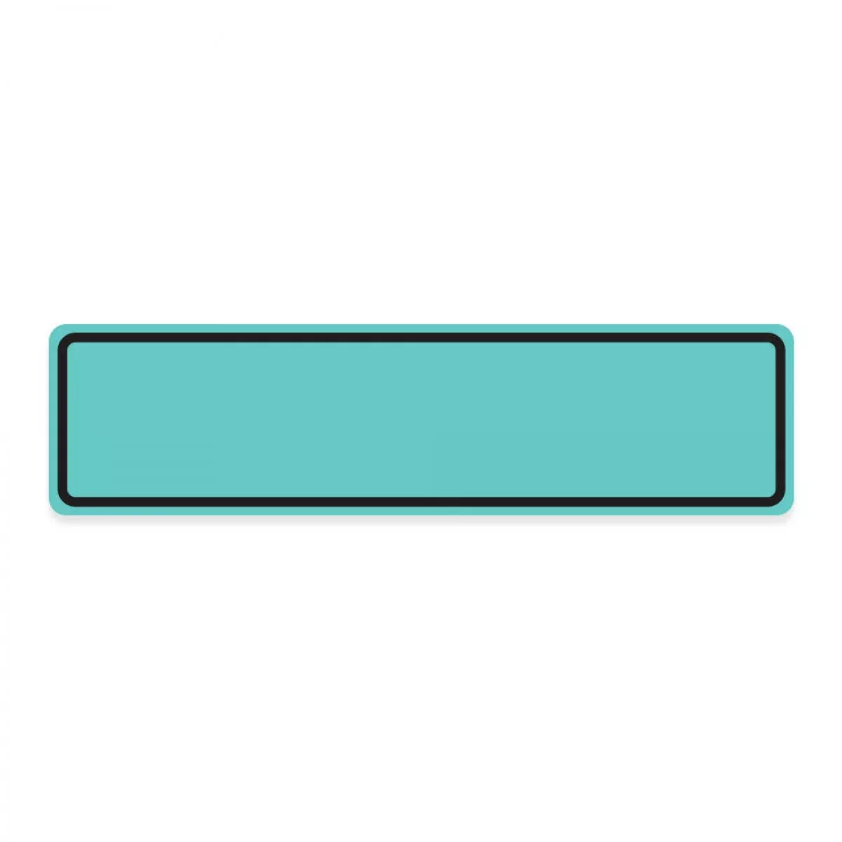 Binder/Chart Label Paper Removable 1" Core 5 3/8" X 1 3/8" Aqua 200 Per Roll