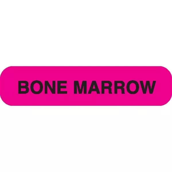 BONE MARROW Phlebotomy/Specimen Receiving Labels MarketLab Bone Marrow Label, Pink PK1000 ,1000 / pk