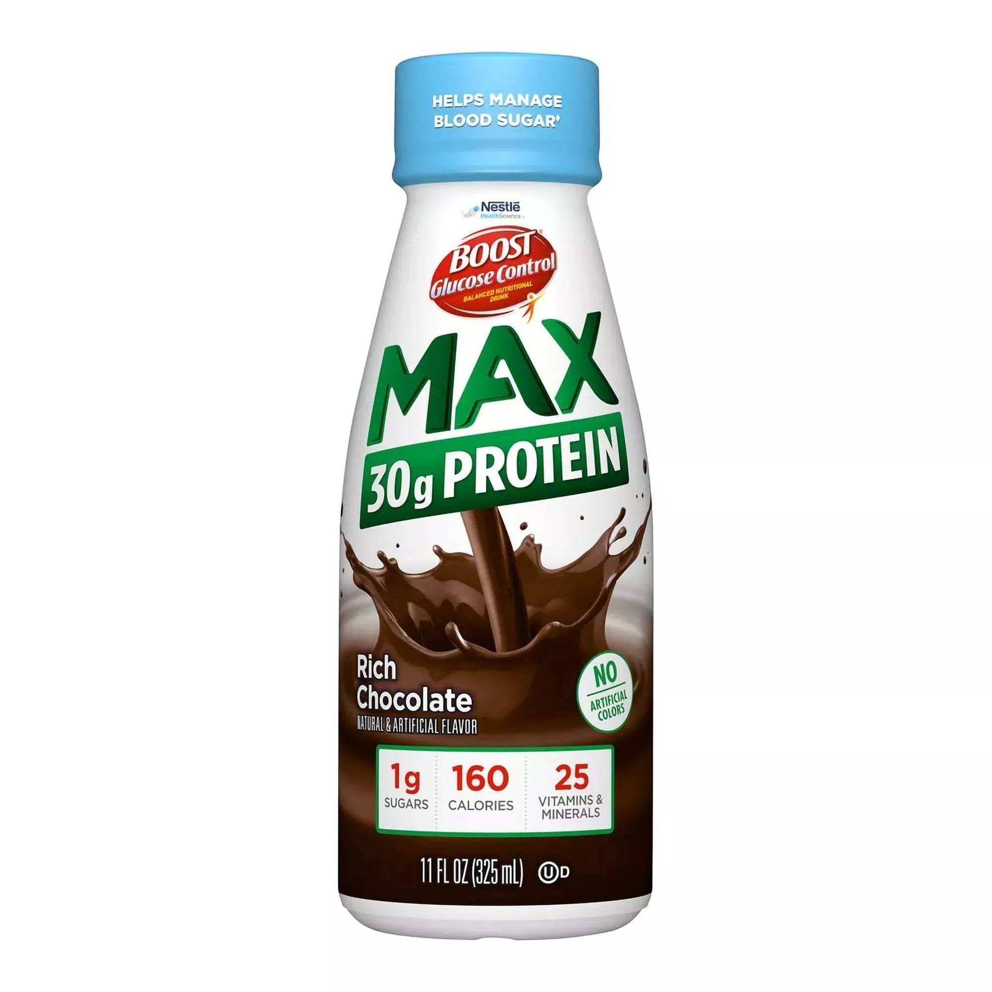 Boost Glucose Control Max Chocolate Balanced Nutritional Drink, 11-ounce bottle