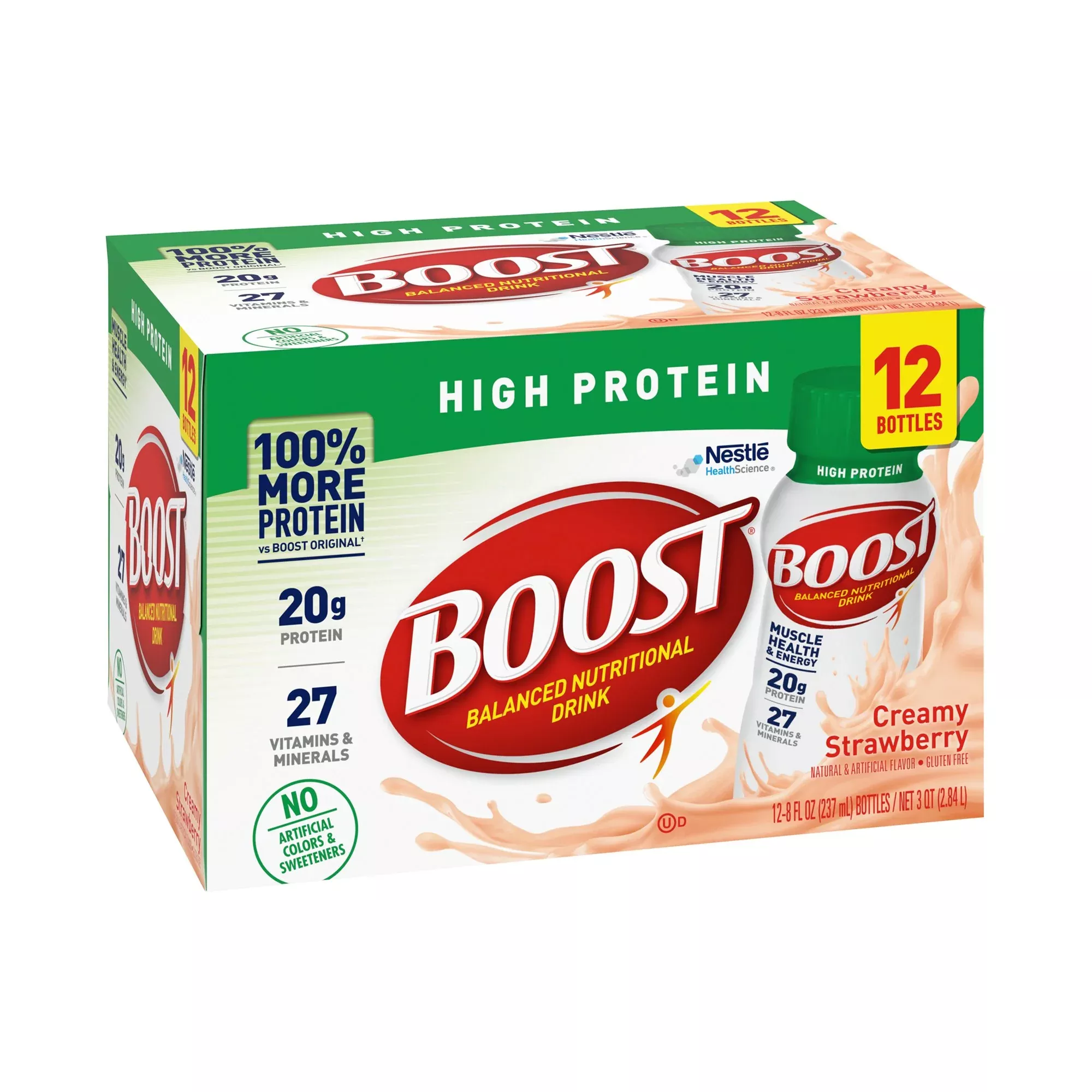 Boost High Protein Strawberry Complete Nutritional Drink, 8 oz. Bottle