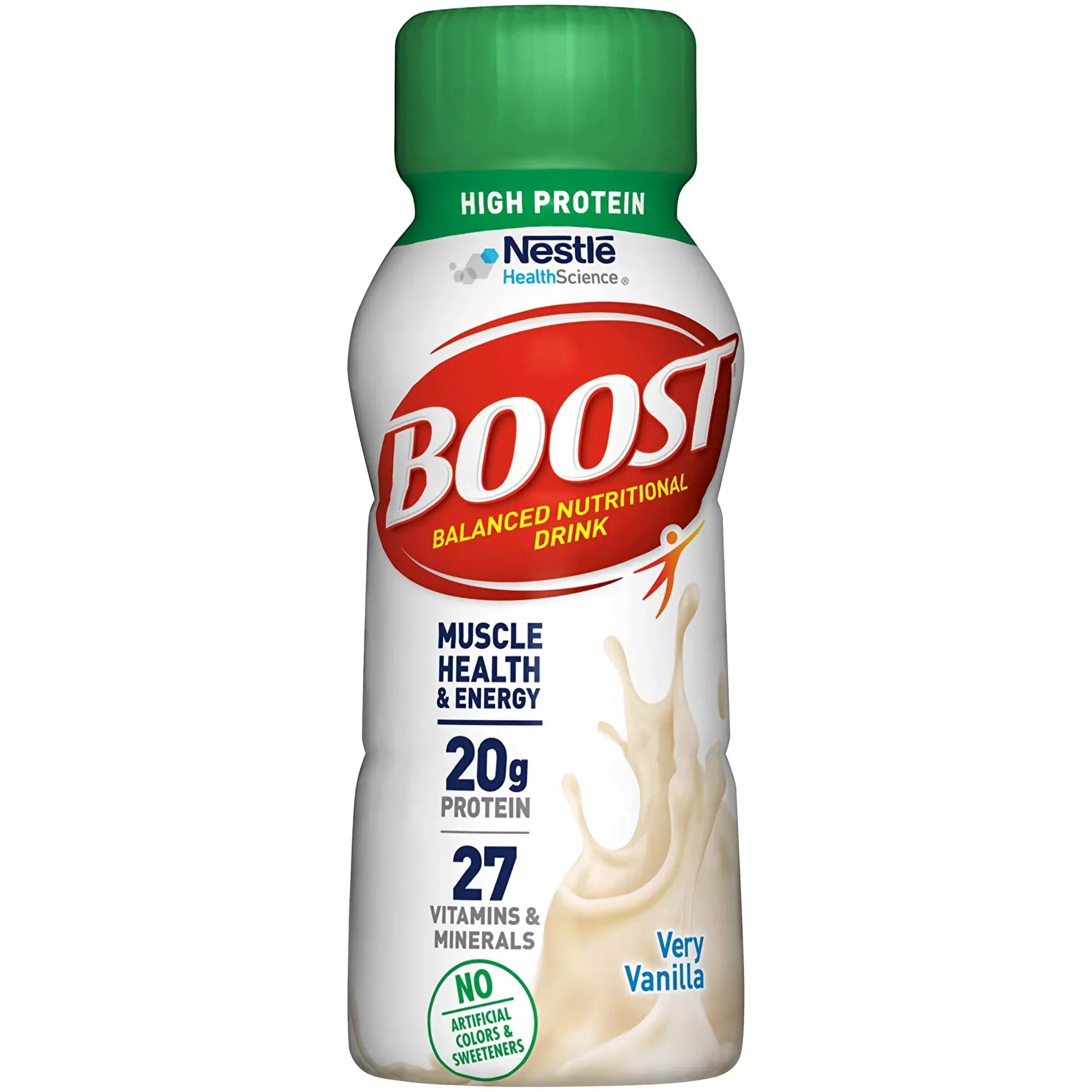 Boost High Protein Vanilla Complete Nutritional Drink, 8-ounce bottle