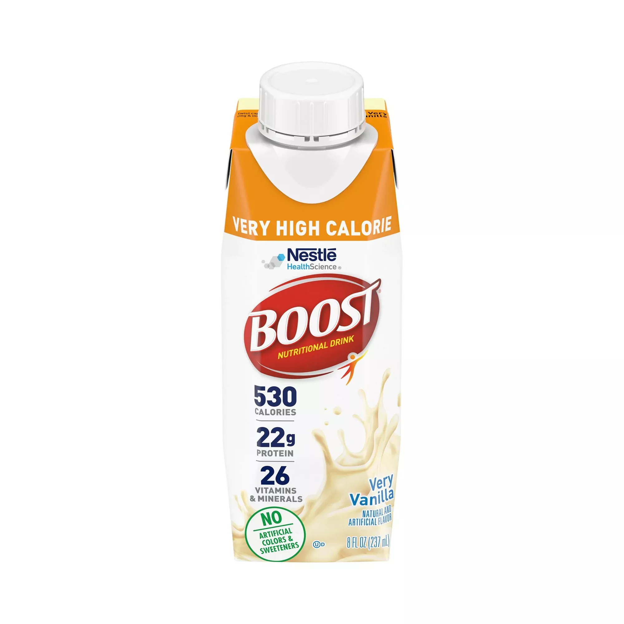 Boost Very High Calorie Vanilla Nutritional Drink, 8-ounce carton