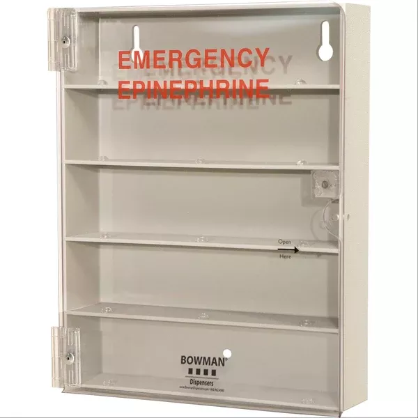 Bowman ABS Quintuple Epinephrine Injector Dispenser Bowman ABS Quintuple Epinephrine Injector Dispenser • 9"W x 2.51"D x 11.19"H ,1 Each
