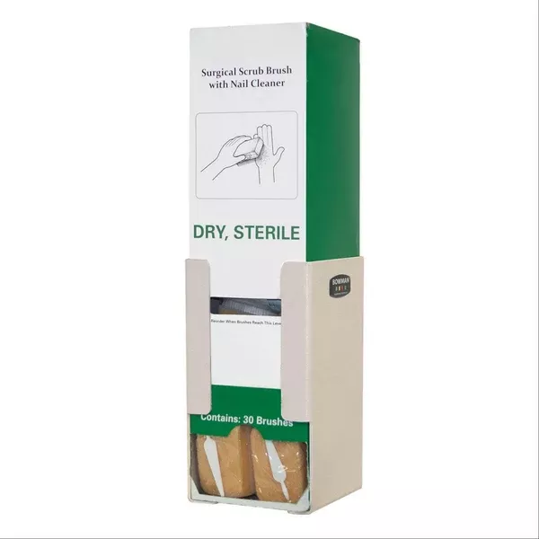 Bowman ABS Surgical Scrub Brushes Box Dispenser Bowman ABS Surgical Scrub Brushes Box Dispenser • 5.08"W x 5.33"D x 9.1"H ,1 Each