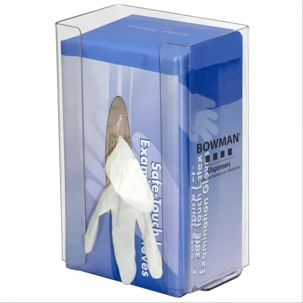 Bowman Large PETG Single Glove Box Dispenser with Spring Single • Large with Spring • 6.64"W x 4.01"D x 10.03"H ,1 Each
