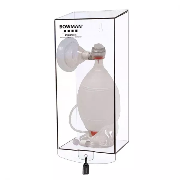 Bowman Lockable Respiratory Supply Dispenser Bowman Lockable Respiratory Supply Dispenser • 7.5"W x 6.3"D x 18.27"H ,1 Each