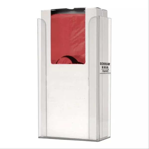 Bowman PETG Flat Pack Biohazard Bag Dispenser Bowman PETG Flat Pack Biohazard Bag Dispenser • 6.2"W x 3.2"D x 11.1"H ,1 Each