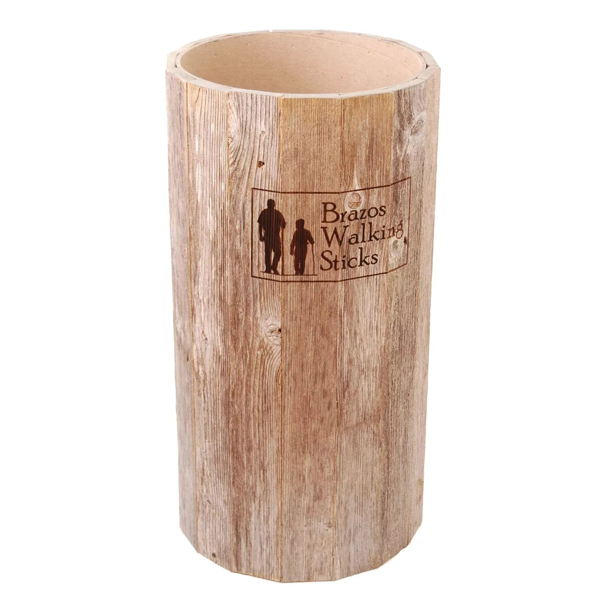 Brazos™ Round Barnwood Display Stand