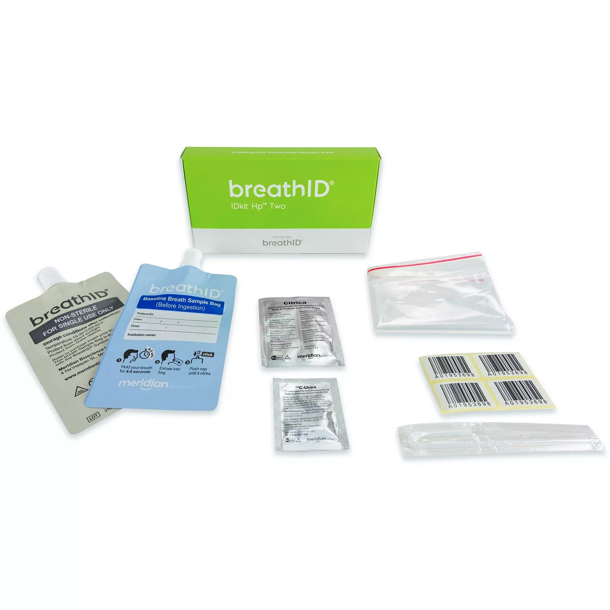 BreathID IDKit Hp Two H. Pylori Test Kit