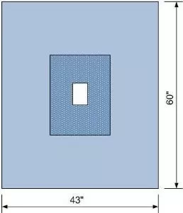 C Core Drape Sheet With Fenestration Surgical Drape