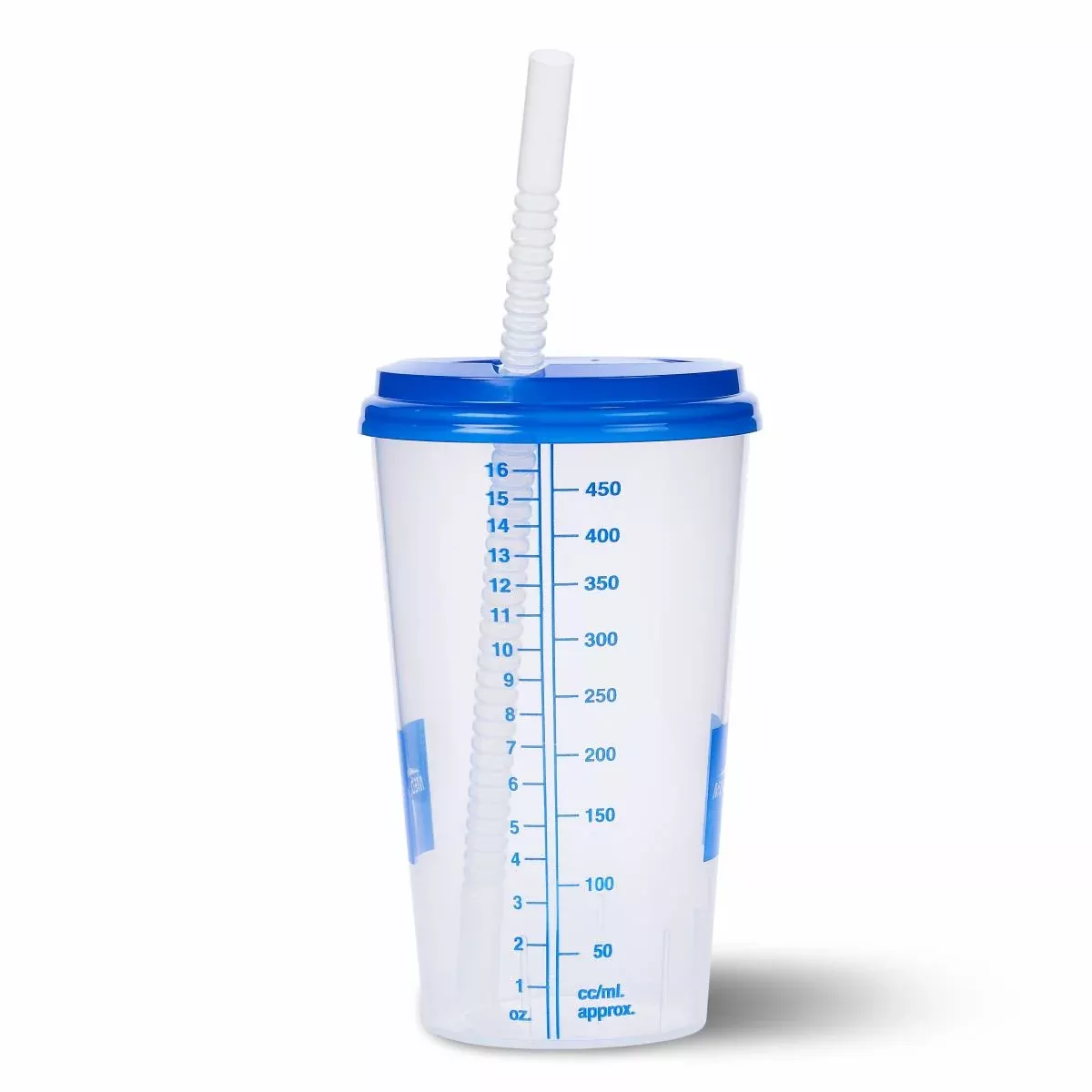 Carafe Clear Sparkly W-Grad Straw 16 oz