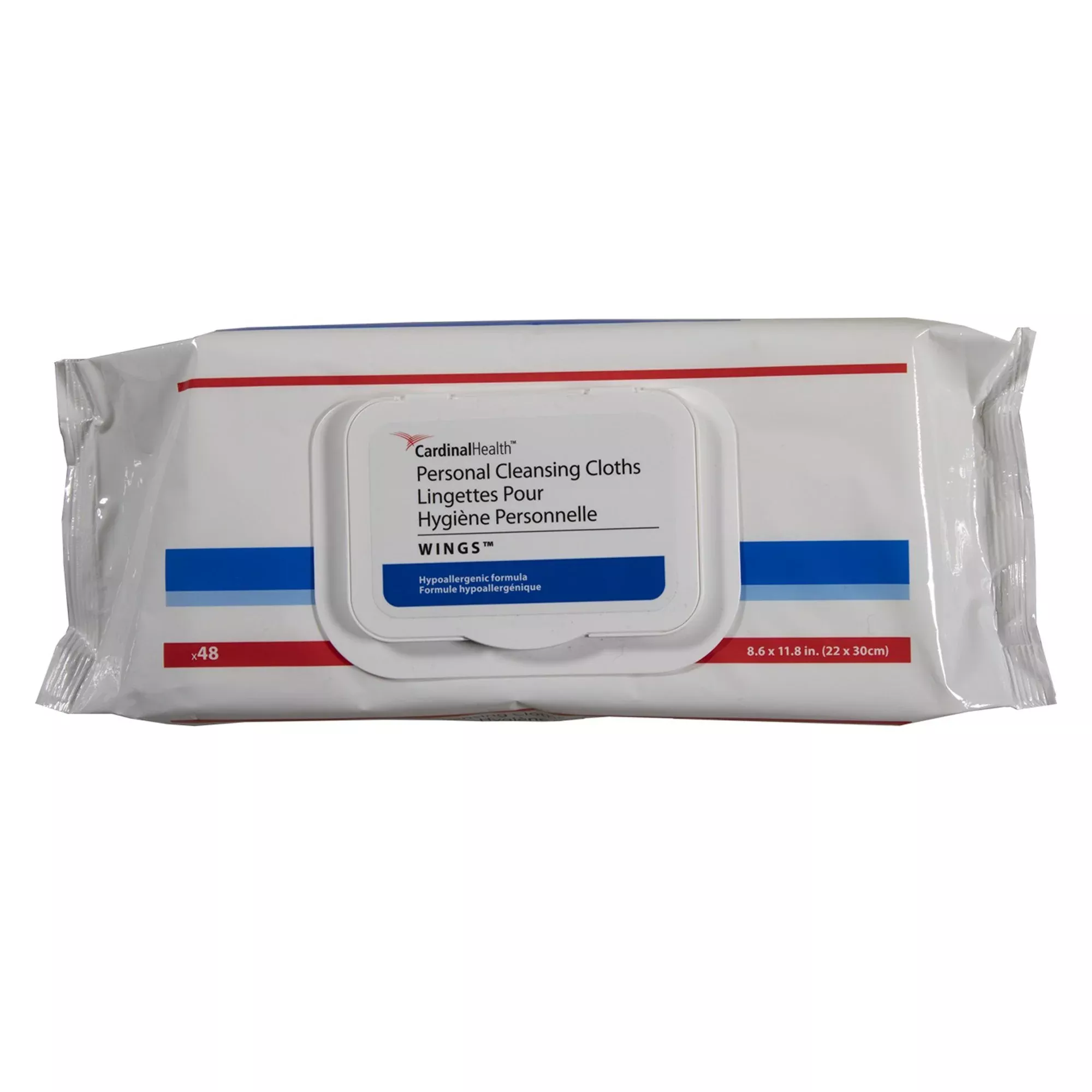 Cardinal Health™ Wings™ Personal Cleansing Cloths, Soft Pack