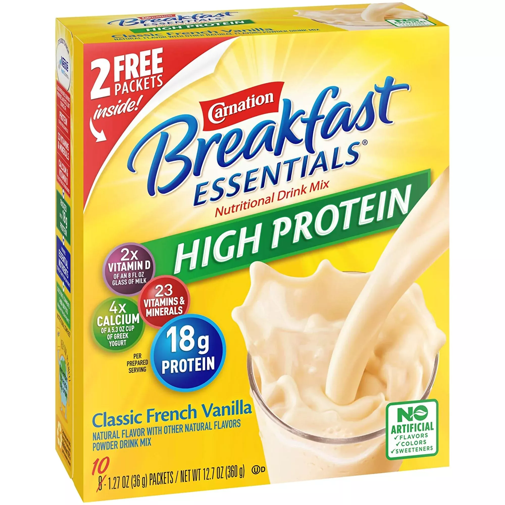 Carnation Breakfast Essentials High Protein Vanilla Nutritional Drink