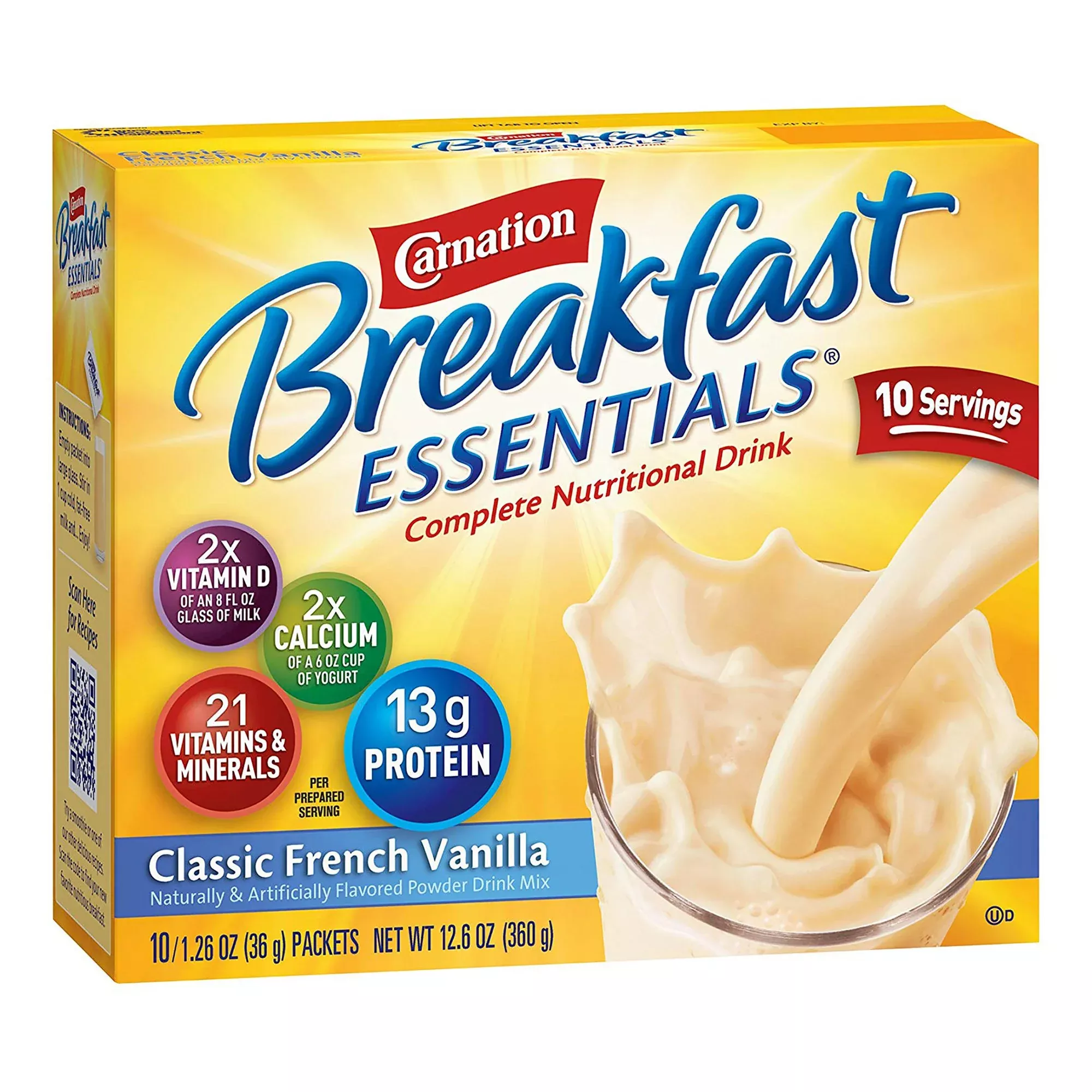 Carnation Breakfast Essentials Vanilla Nutritional Drink