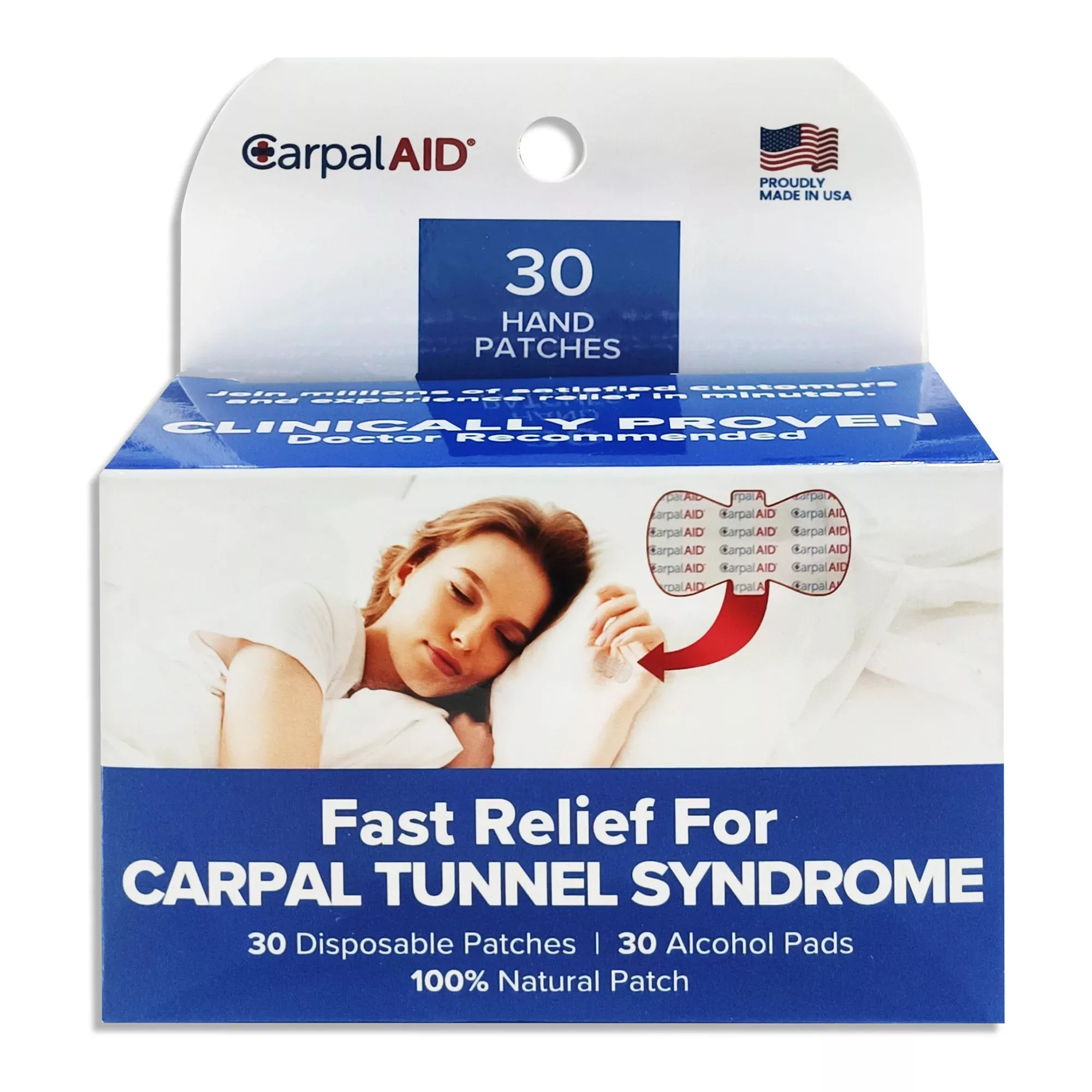 Carpal Aid Patch Hand-Based Carpal Tunnel Support