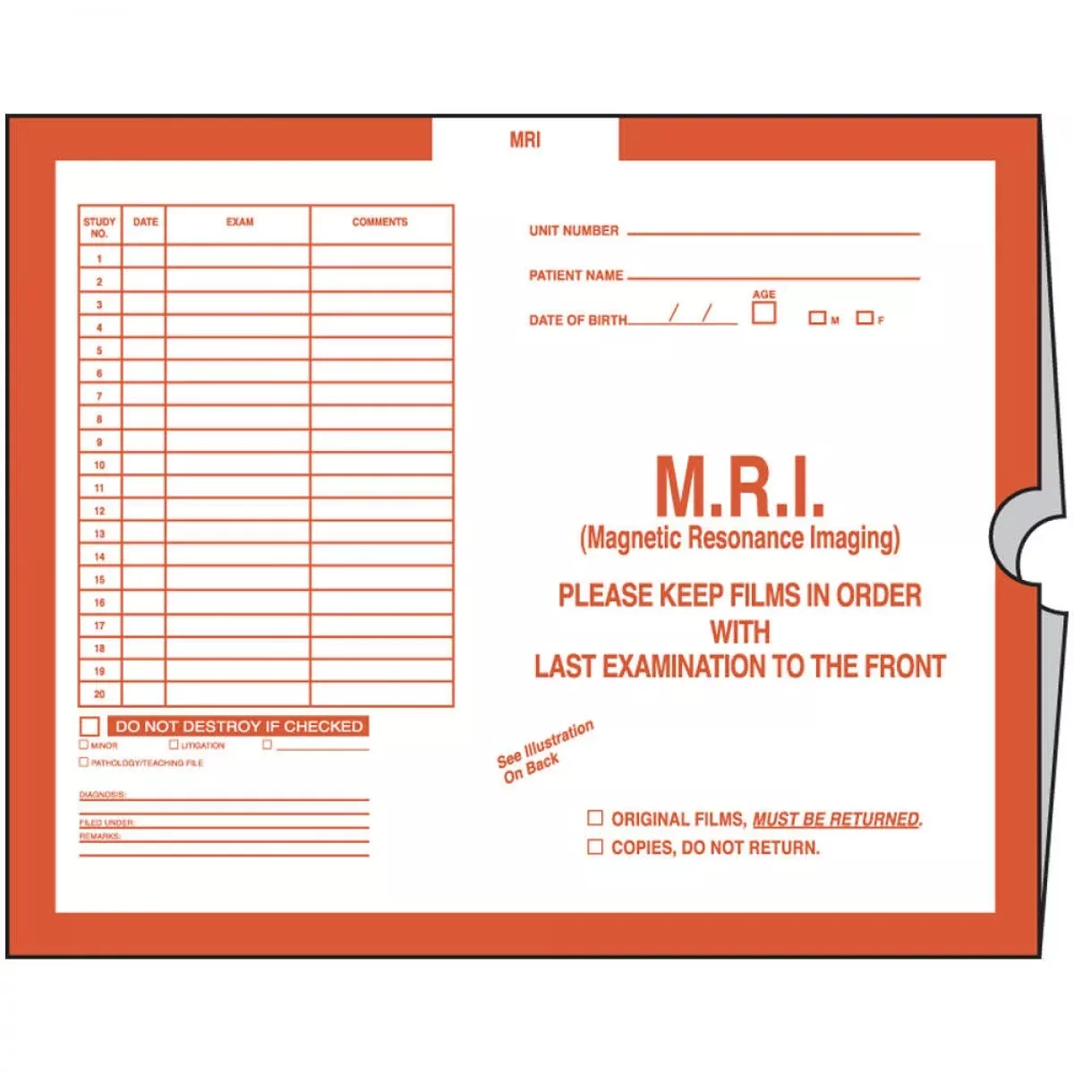 Category Insert Jacket Open End Mri Rust 28# Kraft 14-1/4"X17-1/2" - 250 Per Case
