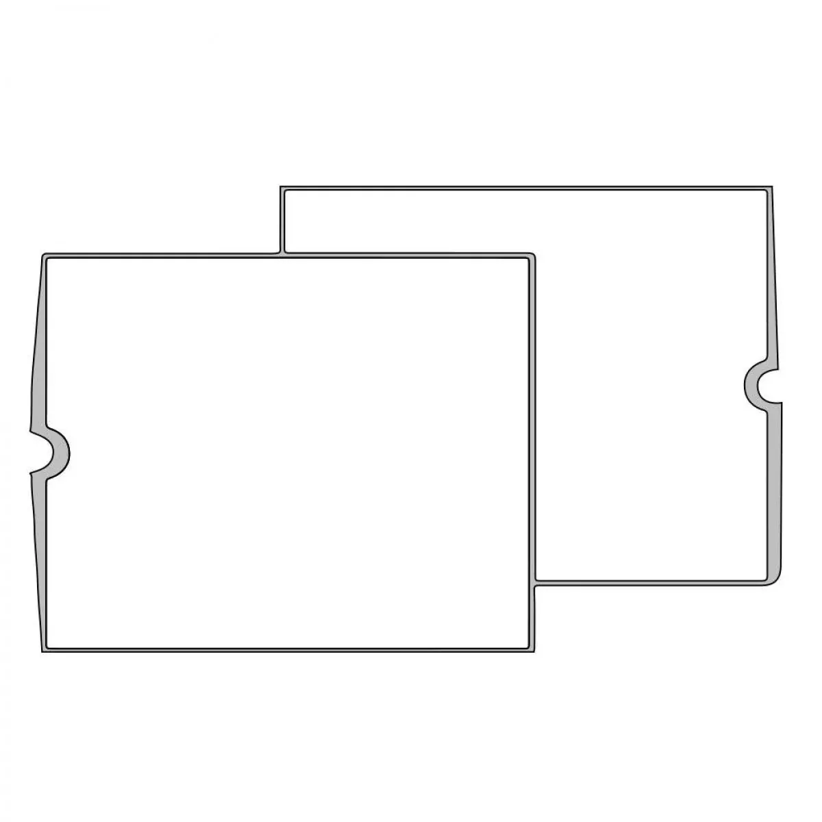Category Insert Jacket Open End Plain White 28# Kraft 14-1/4"X17-1/2" - 250 Per Case
