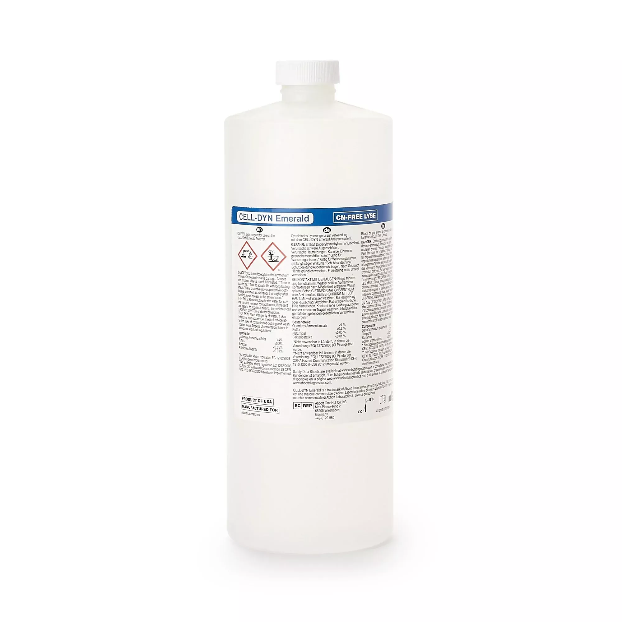 Cell Dyn Reagent For Use With Cell Dyn Emerald Analyzer Lyse Test