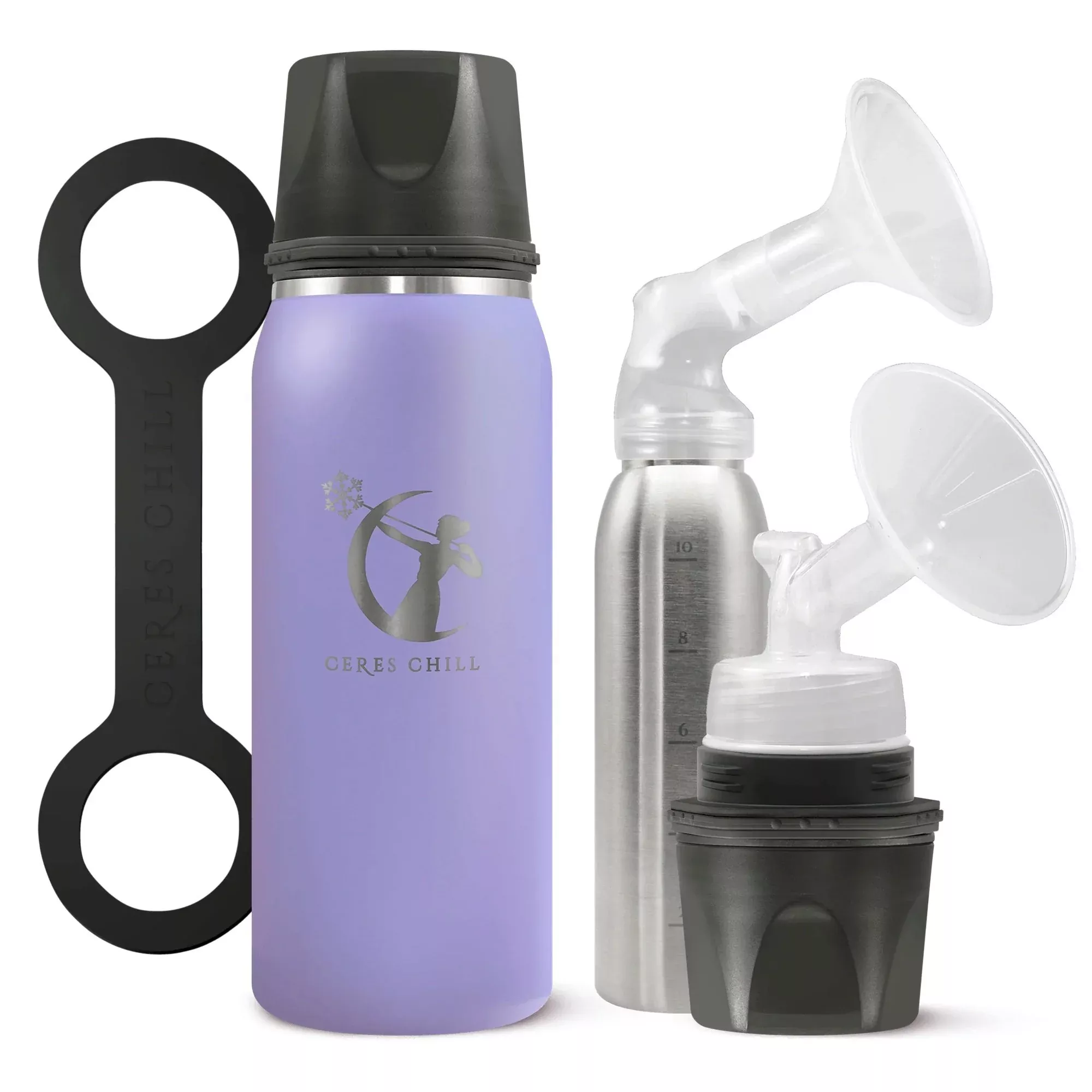 Ceres Chill OG Stainless Steel Breast Milk Chiller Container, Lavender