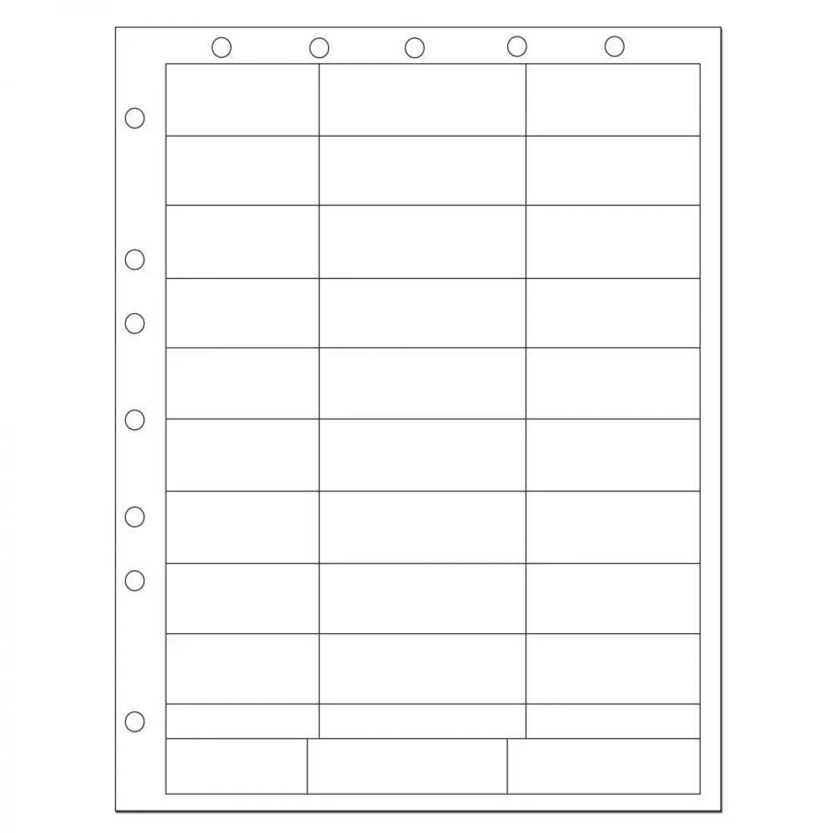 Chart Labels Laser Portrait With Holes, Multiple Size Labels X White - 33 Lbls Per Sheet, 4 Pks Of 250 Sheets Per Case