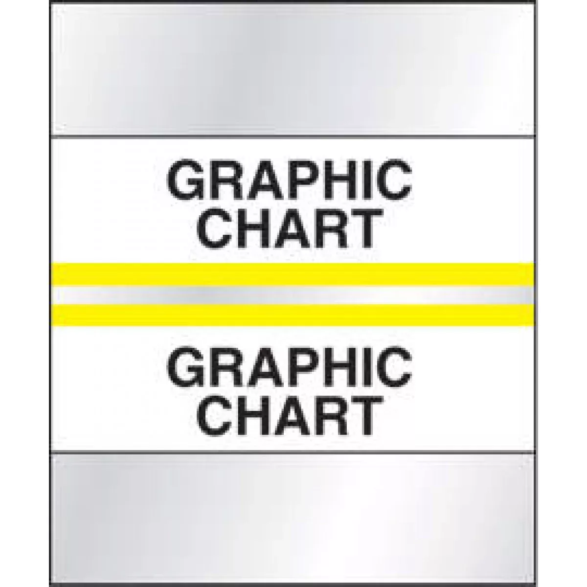 Chart Tab Paper Graphic Chart 1 1/4" X 1 1/2" Yellow 100 Per Package