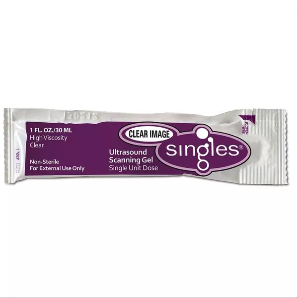 Clear Image Singles Ultrasound Gel Refills • 400 pkts, 1oz ea ,1 Each