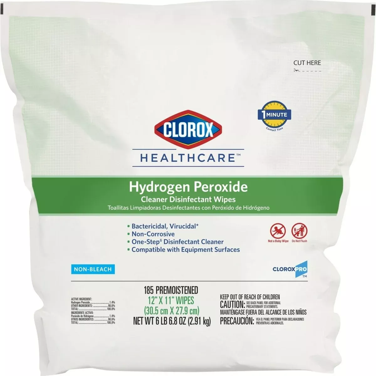 Clorox Healthcare Surface Disinfectant Cleaner Wipes