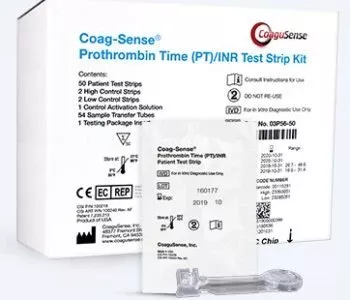 Coagulation Test Kit Coag-Sense Professional Prothrombin Time Test (PT/INR) 50 Tests
