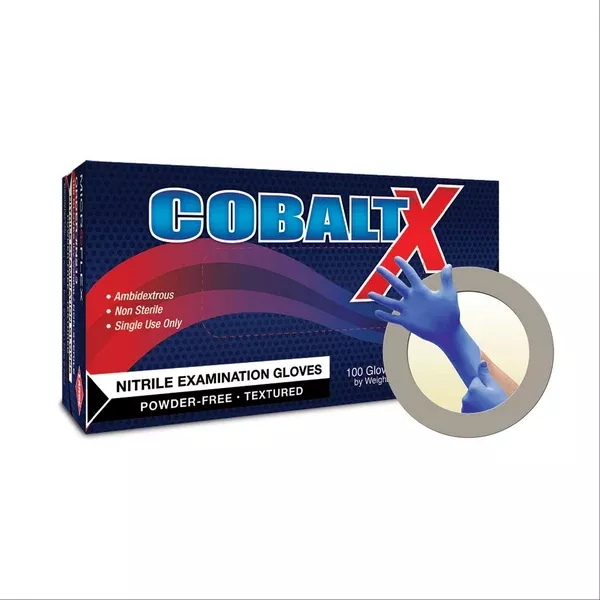Cobalt X Nitrile Exam Gloves X-Large ,100 / bx