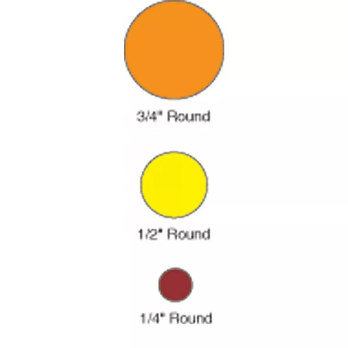 Color Code Label Circle X 1/4" Circle Blue Vinyl Permanent 1000 Per Roll