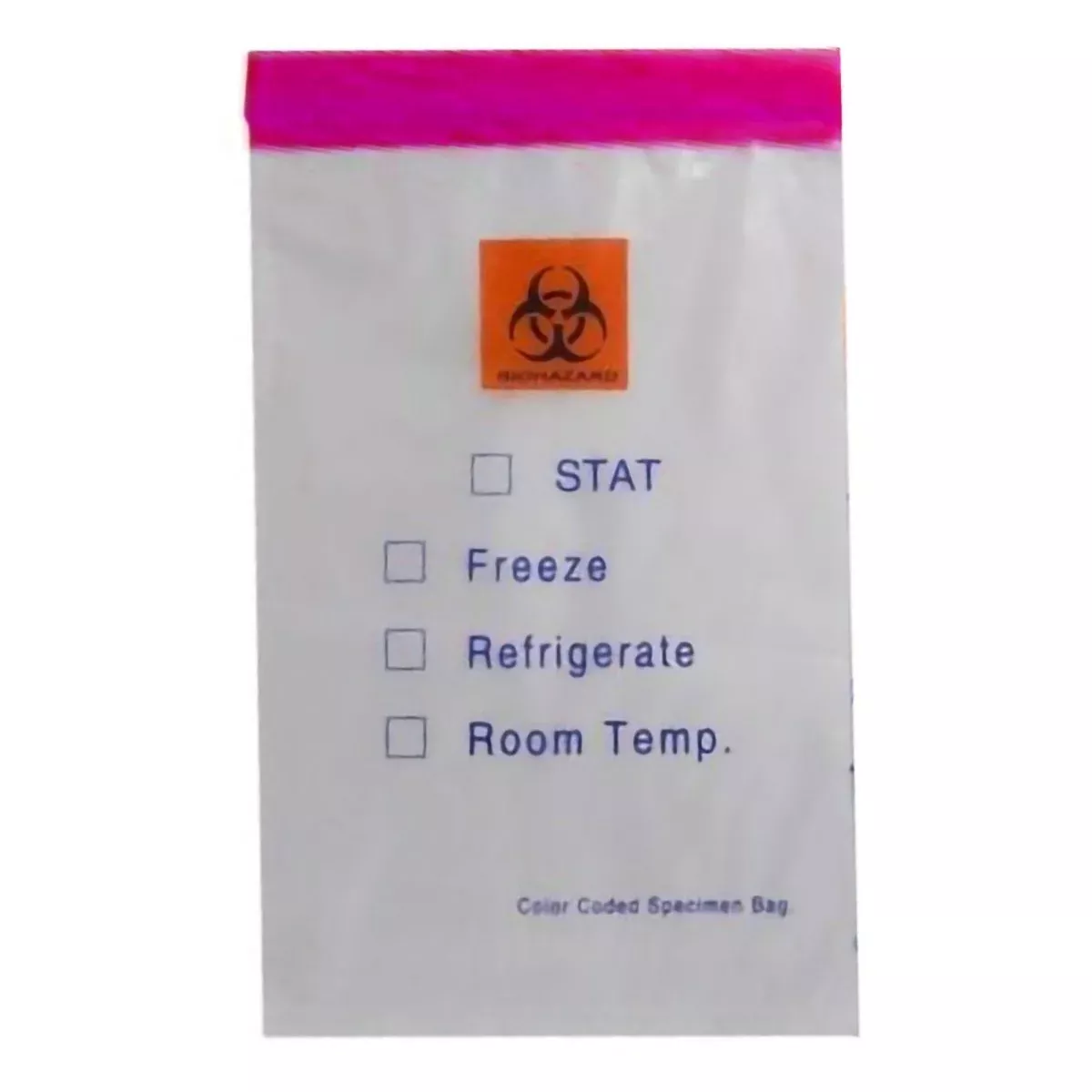 Color Coded Top Specimen Transport Bag With Document Pouch
