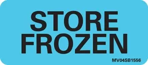 Communication Label (Paper, Removable) Store Frozen 2 1/4" X 1 Blue - 420 Per Roll