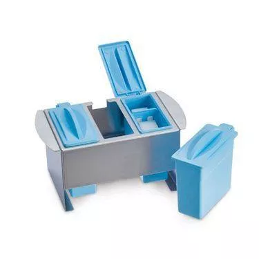 Compact Staining Banks 3-Place • 8"L x 5"W x 4.5"H ,1 Each