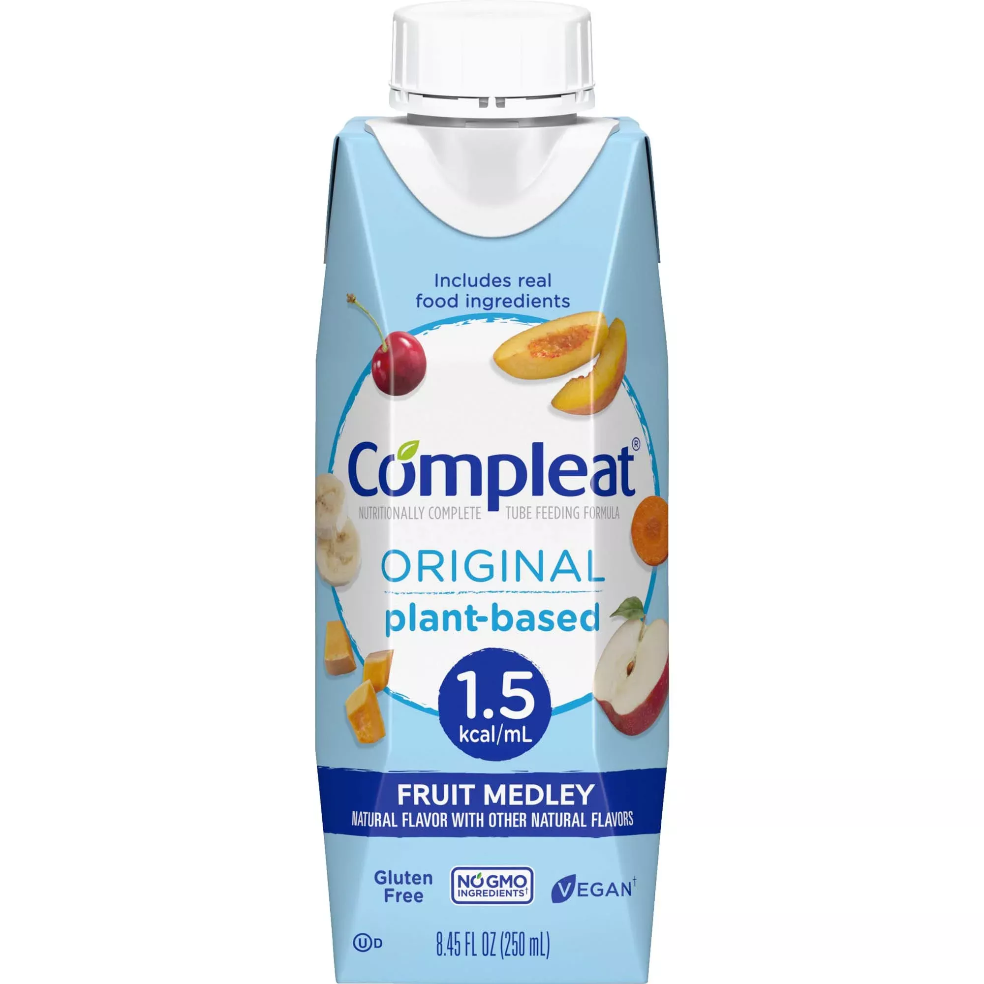 Compleat 1.5 Original Plant-Based Tube Feeding Formula, Fruit Medley, 250 mL