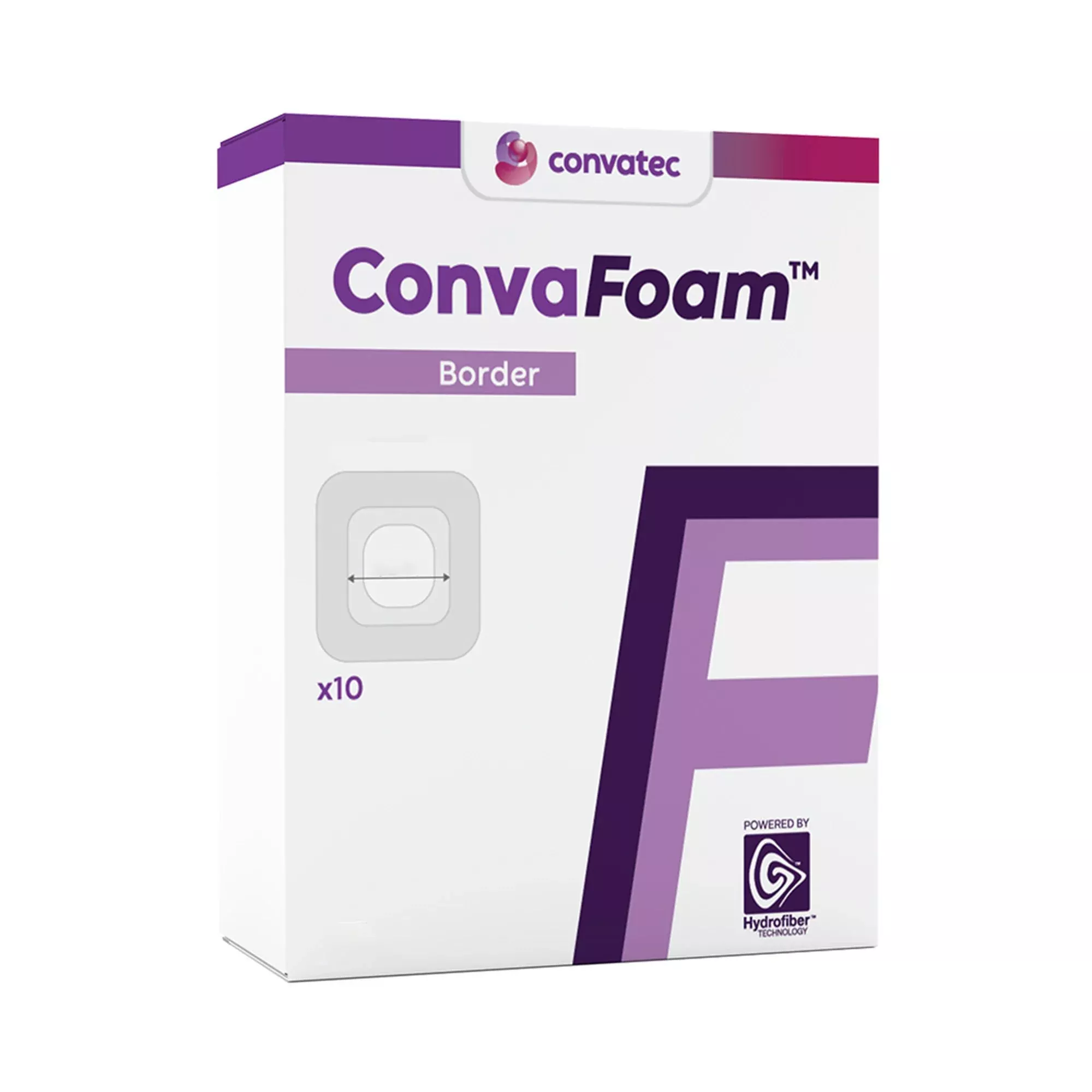 ConvaFoam™ Border Silicone Adhesive Foam Dressing, 7 x 7 Inch