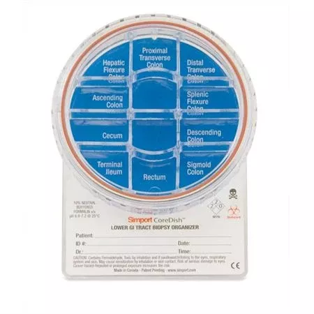 CoreDish Lower GI Tract Biopsy Container CoreDish Lower GI Tract Biopsy Containers ,10 / pk
