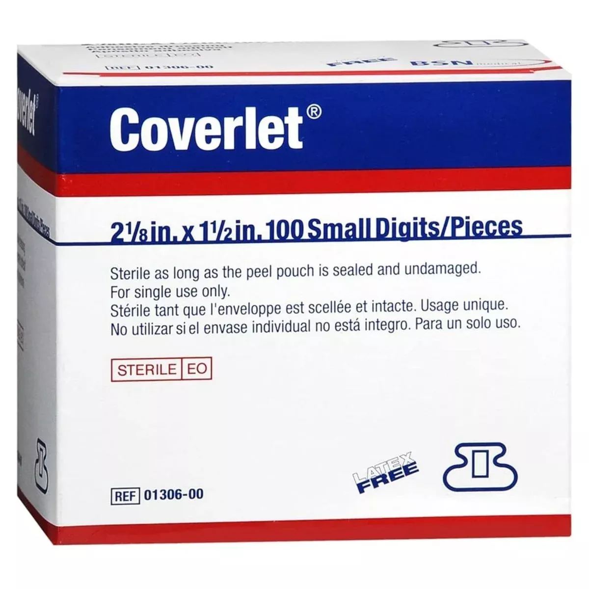 Coverlet Fingertip Tan Adhesive Strips