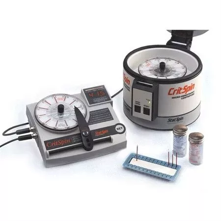 CritSpin Digital Hematocrit Reader • 6.8"W x 6.4"D x 2.4"H • Includes: 75mm adapter, Power Supply ,1 Each