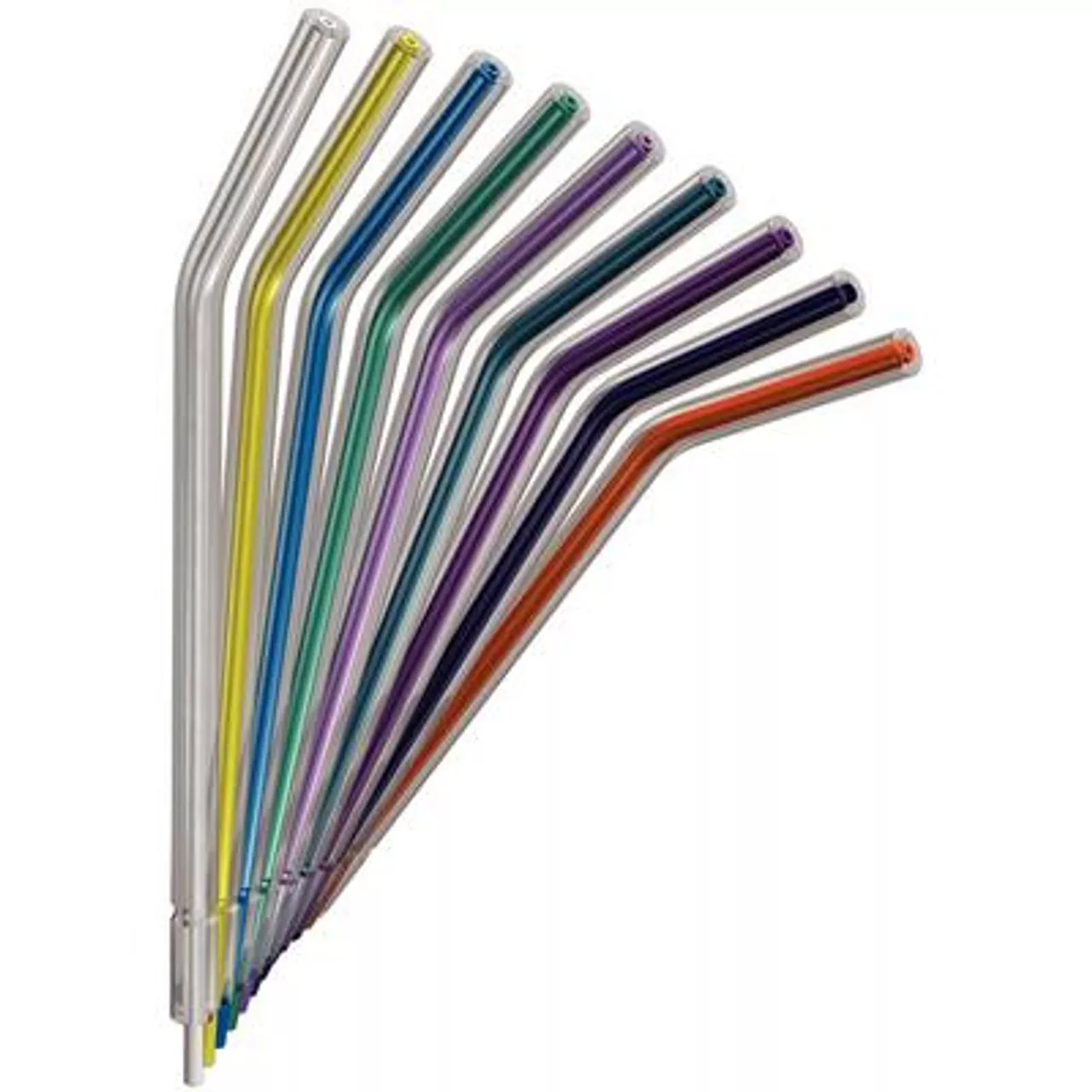 Crystal Tip Air/Water Syring Tips, Disposable, Rainbow, 18000/Case MICROBRUSH CT1200