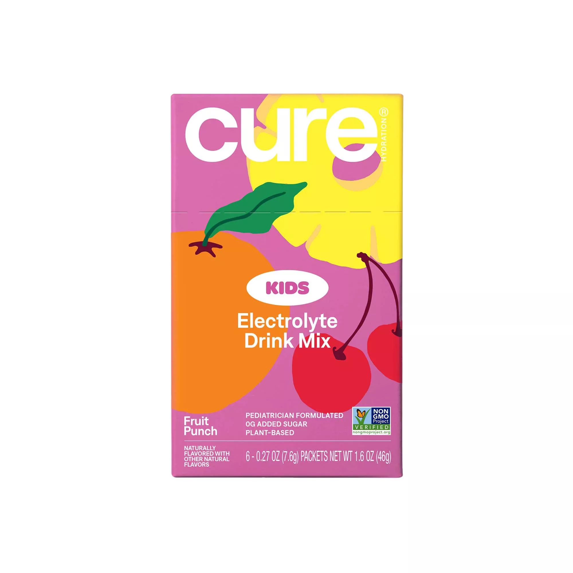 Cure Kids Electrolyte Drink Mix, Fruit Punch, 7.5-gram Packet