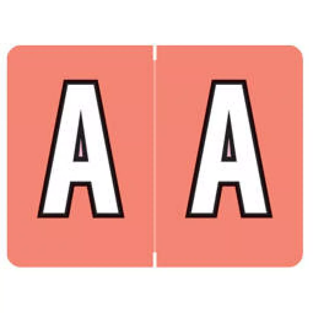 Datafile Compatible 8750 Color Code Label Alpha "A" 1 1/4" X 15/16" Peach Mylar Permanent - 500/Roll