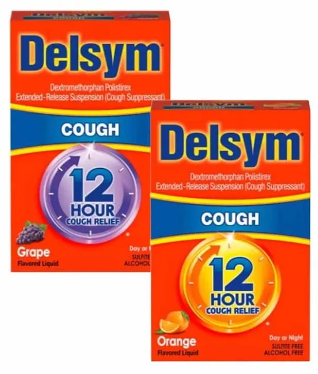 Delsym 12-Hour Cough Relief Liquid, Day & Night