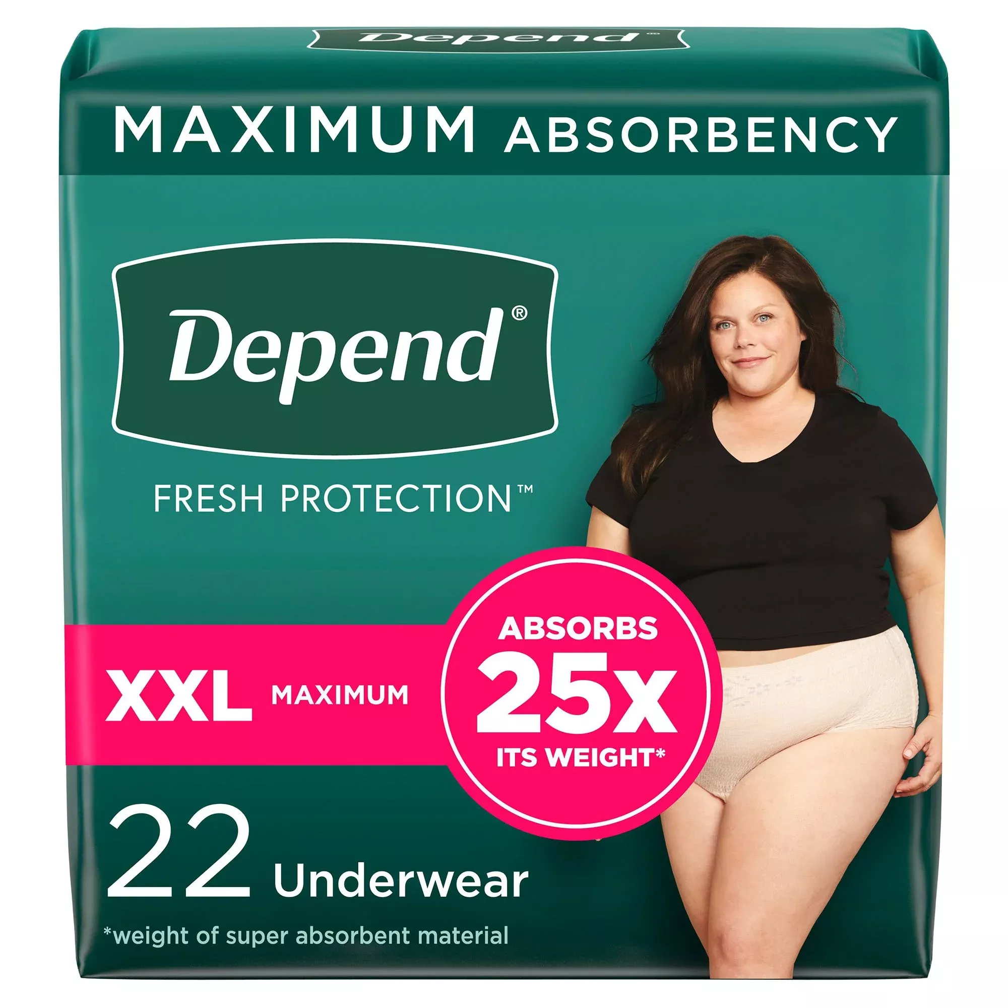 Depend Fresh Protection™ Women's Maximum Absorbency Underwear, 2X-Large