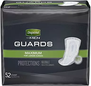Depend Incontinence Guards for Men, Maximum Absorbency