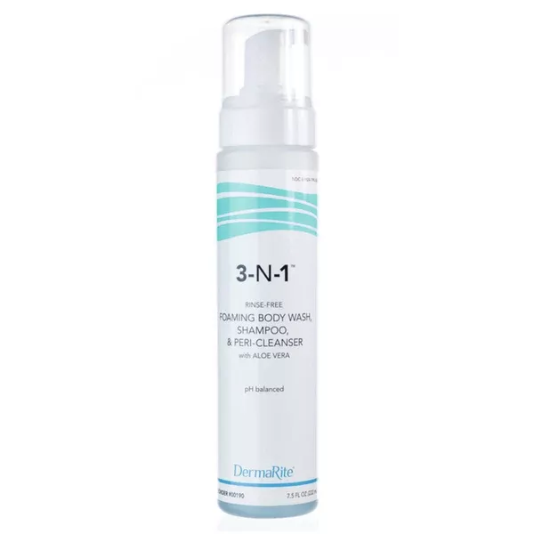 DermaRite 3-N-1 Cleansing Foam, 8 oz. AM-08-190