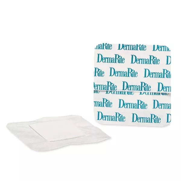 DermaRite Bordered Gauze Absorbent Island Dressing, 4" x 4" AM-08-255