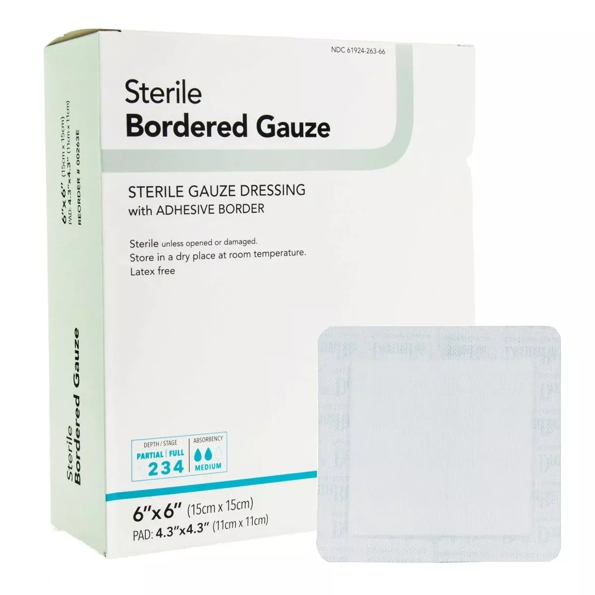 Dermarite Bordered Gauze Adhesive Dressing