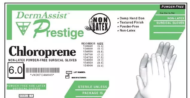 Dermassist Prestige Polyisoprene Surgical Gloves