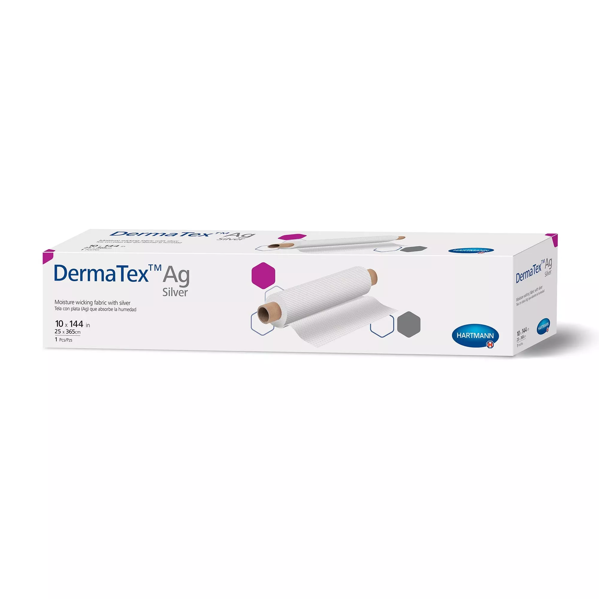 DermaTex™ Ag Silver Moisture Wicking Fabric, 10 x 144 Inch