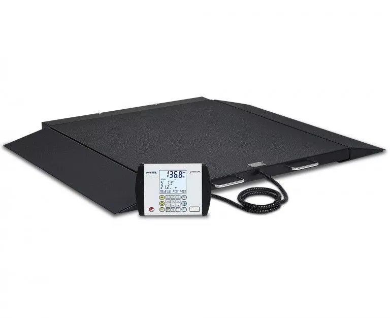 Detecto Low-Profile Wheelchair Scales - 1000 lbs Capacity